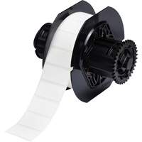 B33 Polyamide Coated Cloth Labels, Nylon, 1.5" L x 0.75" H, White We Share Industrial Supply