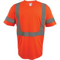 Chemise de s&eacute;curit&eacute; &agrave; manches courtes, Polyester, 2T-Grand, Orange haute visibilit&eacute; We Share Industrial Supply