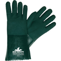 Gants r&eacute;sistants aux produits chimiques, Taille Grand, 14" lo, PVC, Doublure en Jersey We Share Industrial Supply