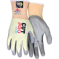Gants enduits r&eacute;sistant &agrave; la coupe Cut Pro, Taille Moyen, Calibre 15, Rev&ecirc;tement Polyur&eacute;thane, Enveloppe en Kevlar, ASTM ANSI niveau A2 We Share Industrial Supply
