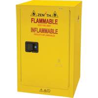 Flammable Storage Cabinet, 12 gal., 1 Door, 23" W x 35" H x 18" D We Share Industrial Supply