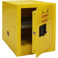 Flammable Storage Cabinet, 4 gal., 1 Door, 17" W x 22" H x 18" D We Share Industrial Supply