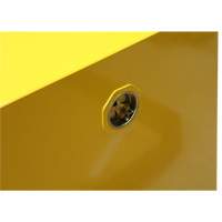 Flammable Storage Cabinet, 4 gal., 1 Door, 17" W x 22" H x 18" D We Share Industrial Supply