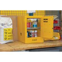 Flammable Storage Cabinet, 4 gal., 1 Door, 17" W x 22" H x 18" D We Share Industrial Supply