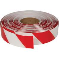 Ruban de marquage tr&egrave;s r&eacute;sistant pour plancher ArmorStripe, 2" x 100', PVC, Rouge et blanc We Share Industrial Supply