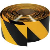 Ruban de marquage tr&egrave;s r&eacute;sistant pour plancher ArmorStripe, 4" x 100', PVC, Noir et jaune We Share Industrial Supply