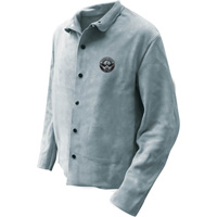 Veste de soudeur, Cuir, 5T-Grand, Gris We Share Industrial Supply