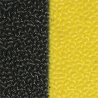 Tapis antifatigue Airsoft, Rugueux, 3' x 5' x 3/8", Noir/Jaune, &eacute;ponge en PVC We Share Industrial Supply