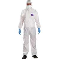 Combinaisons avec col Alphatec Microchem, Grand, Blanc, SMS We Share Industrial Supply