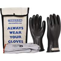 Class 0 Rubber Electrical Glove Kit, 10, 11" L, 20 cal/cm², NFPA 70E We Share Industrial Supply