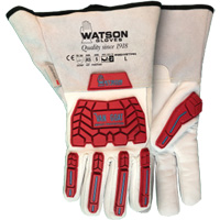 9549TPR Van Goat Gloves, Medium, Goatskin Palm, Gauntlet Cuff We Share Industrial Supply