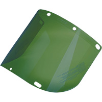 Dynamic Formed Faceshield, Polycarbonate, Green Tint We Share Industrial Supply