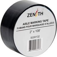 Ruban pour marquage d'all&eacute;es, 2" x 108', PVC, Noir We Share Industrial Supply