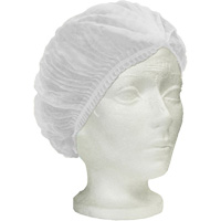 Ronco Care Pleated Bouffant Cap, Polypropylene, 24", White We Share Industrial Supply