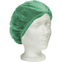 Ronco Care Pleated Bouffant Cap, Polypropylene, 21", Green We Share Industrial Supply