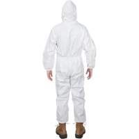 Premium Hooded Coveralls, 3X-Large, White, Microporous We Share Industrial Supply