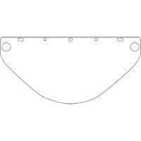 Visi&egrave;re de s&eacute;curit&eacute; universelle Dynamic, Polycarbonate, Teinte Transparent We Share Industrial Supply