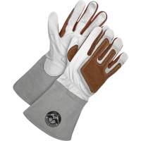 Gants de soudage &agrave; l'arc TIG Gander Brand avec renfort thermique, Cuir fleur de ch&egrave;vre, Taille Petit We Share Industrial Supply