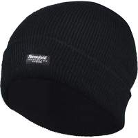 Tuque doubl&eacute;e &agrave; rebord, Doublure en Thinsulate, Taille unique, Noir We Share Industrial Supply