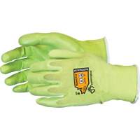 Gants &agrave; haute visibilit&eacute; en fibre de filament composite r&eacute;sistants aux coupures, Taille 5, Calibre 18, Rev&ecirc;tement Mousse de nitrile, Enveloppe en TenActiv, ANSI/ISEA 105 niveau 4 We Share Industrial Supply