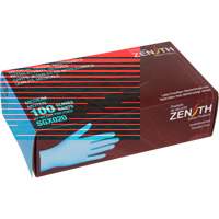 Gants tactiles jetables de calibre m&eacute;dical, Petit, Nitrile/vinyle, 4,5 mils, Sans poudre, Bleu, Classe 2 We Share Industrial Supply