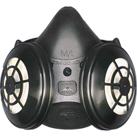 Ensemble de respirateur &agrave; demi-masque N95 Comfort-Air 400Nx noir sans soupape d'expiration, &eacute;lastom&egrave;re/Caoutchouc, Petit/Moyen We Share Industrial Supply