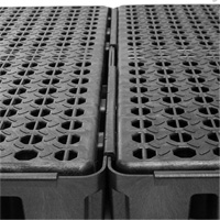 Palette de confinement des d&eacute;versements &agrave; profil bas Black Diamond, Capacit&eacute; de d&eacute;versement 25.5 gal. US, 49" x 24" x 6,5" We Share Industrial Supply