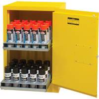 Flammable Aerosol Storage Cabinet, 12 gal., 1 Door, 23" W x 35" H x 18" D We Share Industrial Supply
