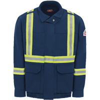 Blouson aviateur doubl&eacute; pour hommes avec garniture r&eacute;fl&eacute;chissante, Petit, Bleu marin, 29 cal/cm² We Share Industrial Supply