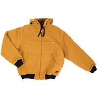 Hooded Duck Bomber Jacket, Men's, Small, Brown We Share Industrial Supply