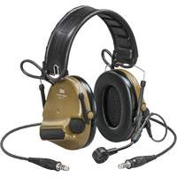 Casque VI NIB avec deux fils de sortie et rail arc Peltor ComTac, Style Bandeau, 23 dB We Share Industrial Supply