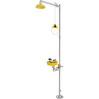 Douche durgence et douche oculaire combin&eacute;es, Socle We Share Industrial Supply