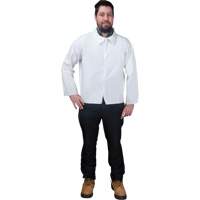 Disposable Shirt, Microporous, 2X-Large, White We Share Industrial Supply