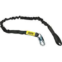 Arc Flash Shock Absorbing Lanyard, 6', Locking Snap Hook Center, Choke-Off Loop Leg Ends, Nylon We Share Industrial Supply