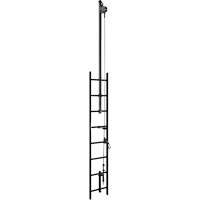 Support de rallonge de remont&eacute;e pour syst&egrave;me de cordage de s&eacute;curit&eacute; vertical Lad-Saf, Acier galvanis&eacute; We Share Industrial Supply