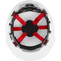 Casque de s&eacute;curit&eacute; &agrave; bordure avant, R&eacute;pond aux normes CSA type 1, Suspension Rochet, Non ventil&eacute; We Share Industrial Supply
