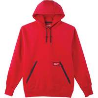 Heavy-Duty Pullover Hoodie, Men's, Small, Red We Share Industrial Supply