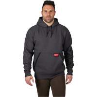 Heavy-Duty Pullover Hoodie, Men's, Small, Grey We Share Industrial Supply