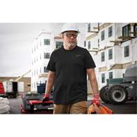 Hybrid Work Tee Shirt, Men's, Small, Black We Share Industrial Supply