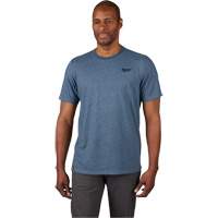Hybrid Work Tee Shirt, Men's, Small, Blue We Share Industrial Supply