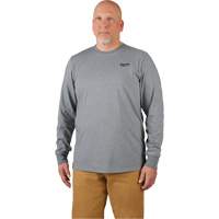 Hybrid Work Tee Shirt, Men's, Small, Grey We Share Industrial Supply