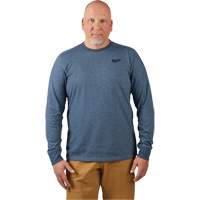 Hybrid Work Tee Shirt, Men's, Small, Blue We Share Industrial Supply