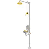 Douche durgence et douche oculaire combin&eacute;es, Socle We Share Industrial Supply