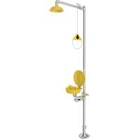 Douche durgence et douche oculaire combin&eacute;es, Socle We Share Industrial Supply