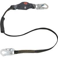 Anti-Corrosion Energy Absorbing Lanyard, 6', Rebar Hook Center, Snap Hook Leg Ends, Polyester We Share Industrial Supply