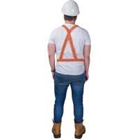 Traffic Harness, High Visibility Orange, Silver Reflective Colour, Medium We Share Industrial Supply