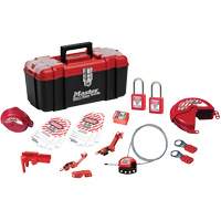 Basic Lockout Kit with Zenex Thermoplastic Locks, Electrical/Valve Kit, 19 Components We Share Industrial Supply