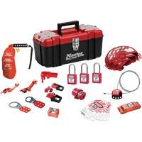 Standard Lockout Kit with Zenex Thermoplastic Locks, Electrical/Valve Kit, 27 Components We Share Industrial Supply
