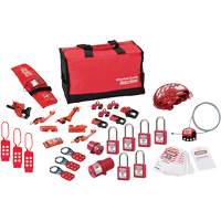 Premier Lockout Kit with Zenex Thermoplastic Locks, Electrical/Valve Kit, 34 Components We Share Industrial Supply