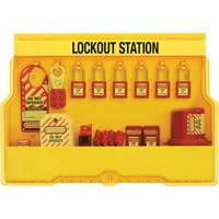 Premier Electrical Lockout Station, Thermoplastic Padlocks, 16 Padlock Capacity, Padlocks Included We Share Industrial Supply